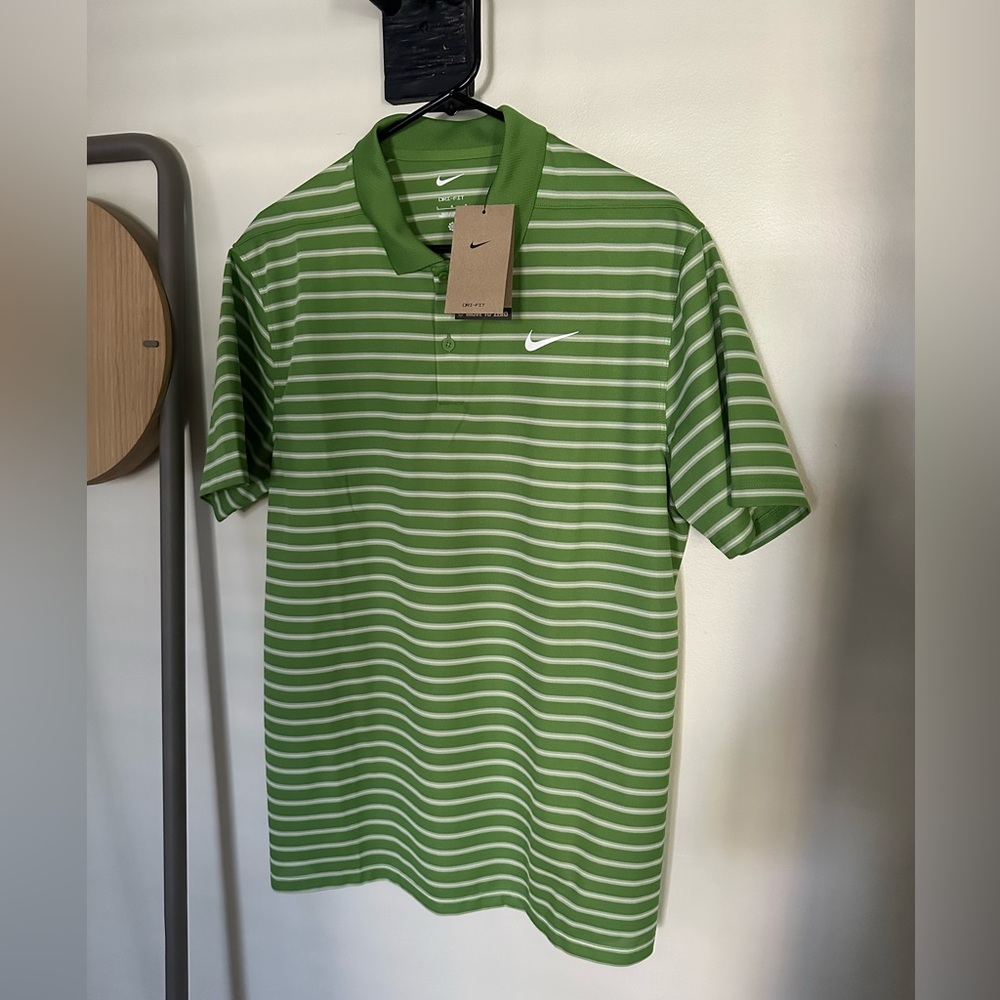 NWT - Nike Dri-Fit Victory Stripe Golf Polo